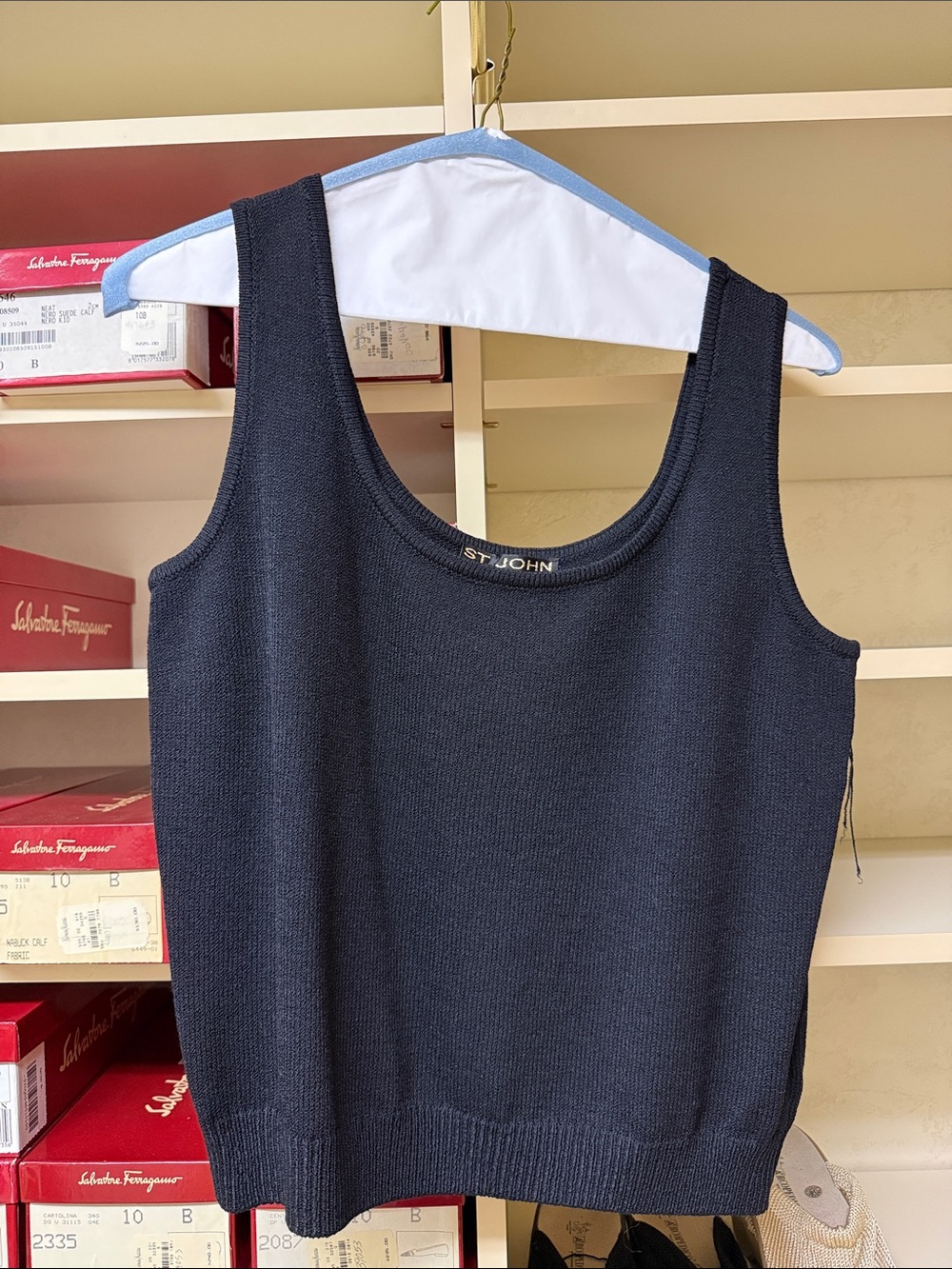 St. John black Knit Tank
